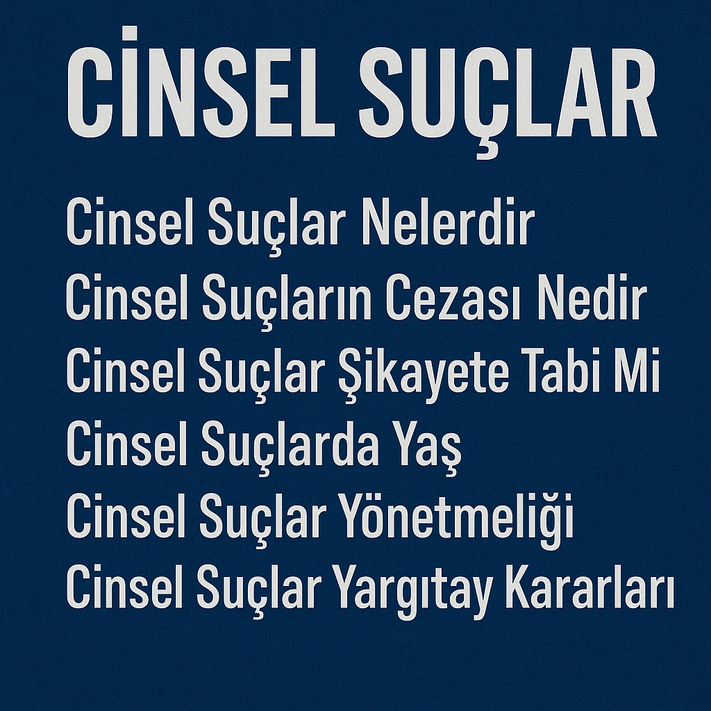 Cinsel Suçlar